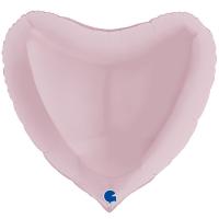 Сердце Пастель розовое 36"
