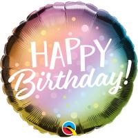 Круг HBD Омбре металлик