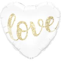 Сердце LOVE белое