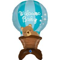 Фигура Welcome Baby Мишка голубой