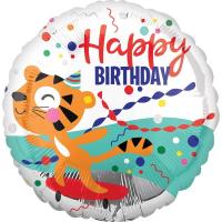 Круг HBD Тигр веселый в колпаке
