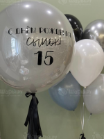Сет воздушных шаров Пепельный