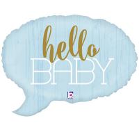 Фигура HELLO BABY Спич бабл голубая