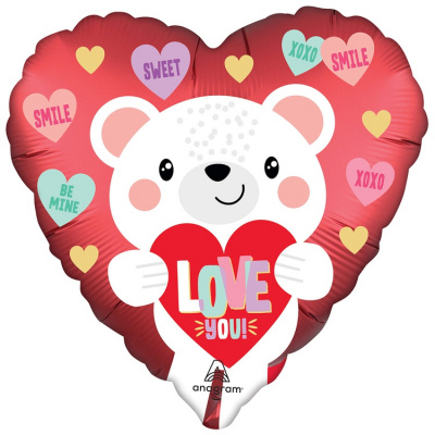 Сердце Мишка Love you