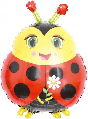 Фигура Божья коровка с цветком