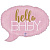 Фигура HELLO BABY Спич бабл розовая