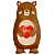 Фигура LOVE Мишка с сердцем