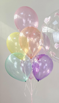 Шар 14" Кристалл Bubble Красный