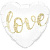 Сердце LOVE белое