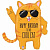 Фигура HBD Кот оранжевый