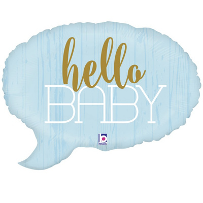 Фигура HELLO BABY Спич бабл голубая