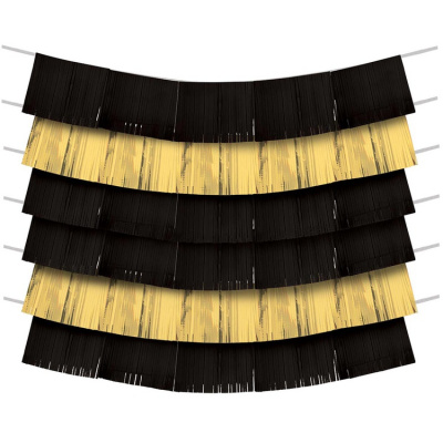 Гирлянды-бахрома Black&Gold