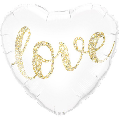 Сердце LOVE белое