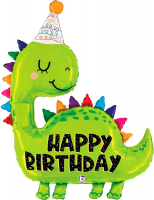 Фигура HBD Динозаврик в колпачке