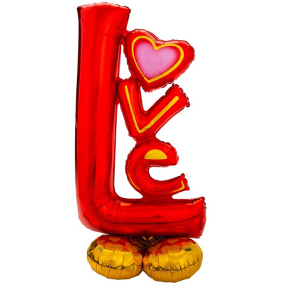 Ходячая фигура LOVE красная
