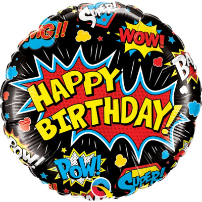 Круг HBD Граффити на черном